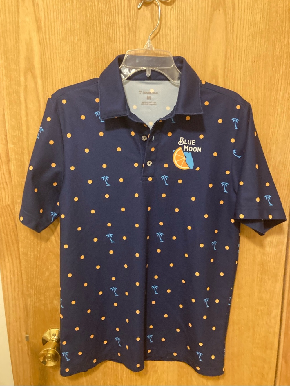 Teamatical Blue Moon navy polo Perfect for guys night out or dad’s day! m